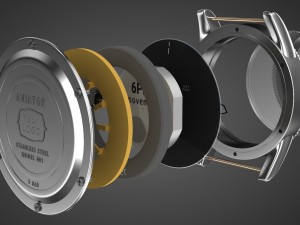 aviator wrist watch my own design 3D Модель