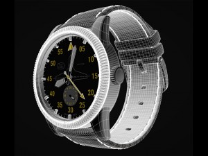 aviator wrist watch my own design 3D Модель