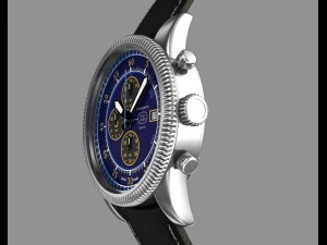 chronograph wrist watch my own design 3D Model
