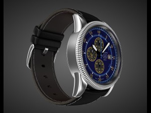chronograph wrist watch my own design 3D Модель
