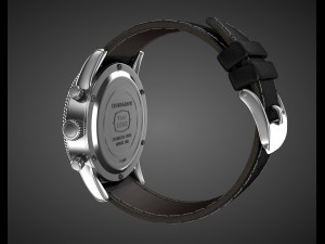 chronograph wrist watch my own design 3D Модель