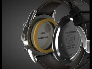 chronograph wrist watch my own design 3D Model