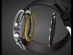 chronograph wrist watch my own design 3D Model