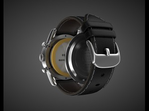 chronograph wrist watch my own design 3D Модель