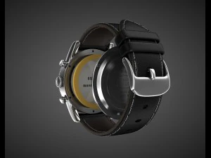chronograph wrist watch my own design 3D Model