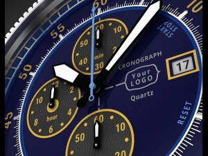 chronograph wrist watch my own design 3D Model
