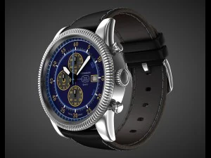 chronograph wrist watch my own design 3D Model