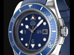 diver wrist watch my own design 3D 모델