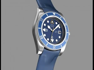 diver wrist watch my own design 3D Model