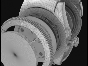 diver wrist watch my own design 3D 모델