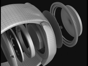 diver wrist watch my own design 3D 모델