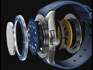 diver wrist watch my own design 3D 모델