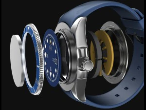 diver wrist watch my own design 3D Model