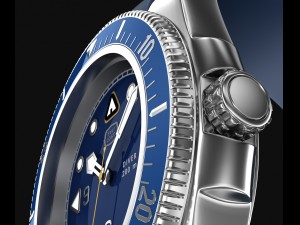diver wrist watch my own design 3D 모델