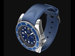 diver wrist watch my own design 3D 모델