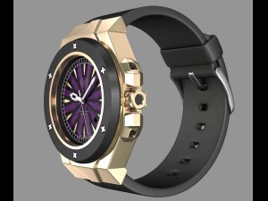 rel&oacute;gio de pulso moderno meu pr&oacute;prio design Modelo 3D