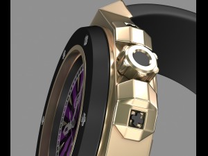 modern wrist watch my own design 3D Model