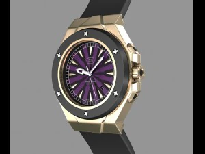 rel&oacute;gio de pulso moderno meu pr&oacute;prio design Modelo 3D