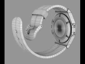 rel&oacute;gio de pulso moderno meu pr&oacute;prio design Modelo 3D