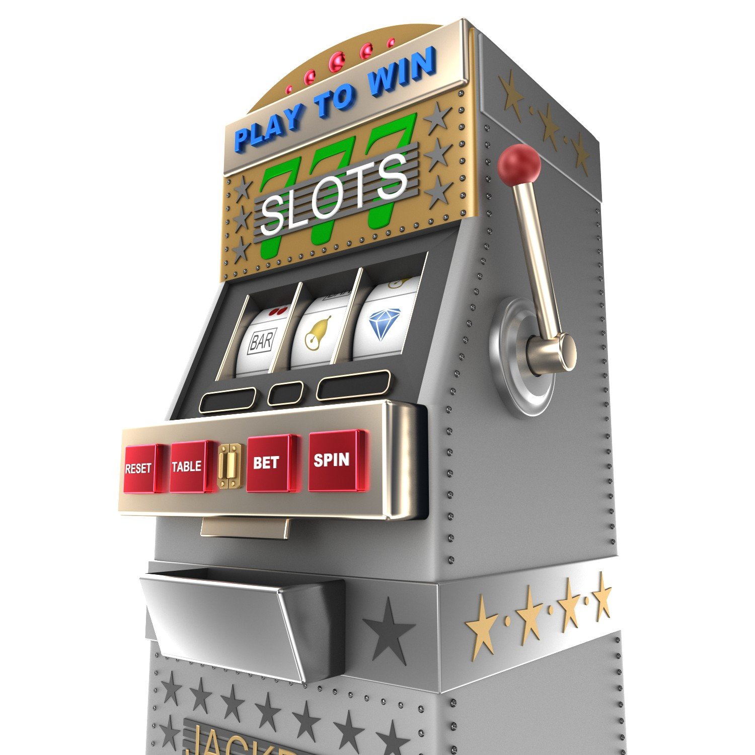 Slot machine free 3d model