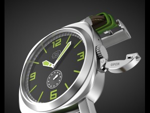 aviator wrist watch my own design 3D मॉडल