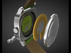 aviator wrist watch my own design 3D मॉडल