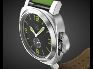 aviator wrist watch my own design 3D मॉडल
