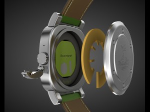 aviator wrist watch my own design 3D मॉडल