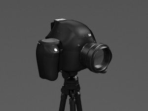 photo studio equipment and white background Modello 3D