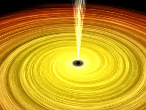 black hole absorbs star in deep space 3D 模型