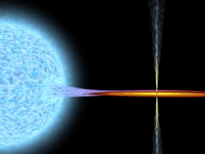 black hole absorbs star in deep space 3D 模型
