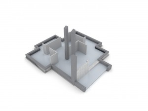 animated process of house building Modello 3D