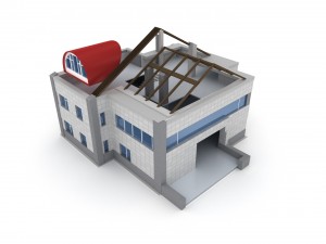 animated process of house building Modello 3D