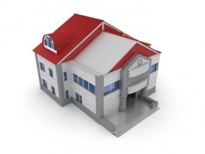 animated process of house building Modello 3D