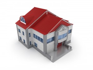 animated process of house building Modello 3D