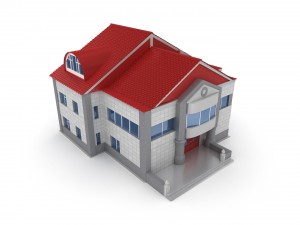 animated process of house building Modello 3D