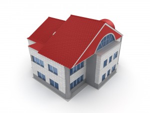 animated process of house building Modello 3D