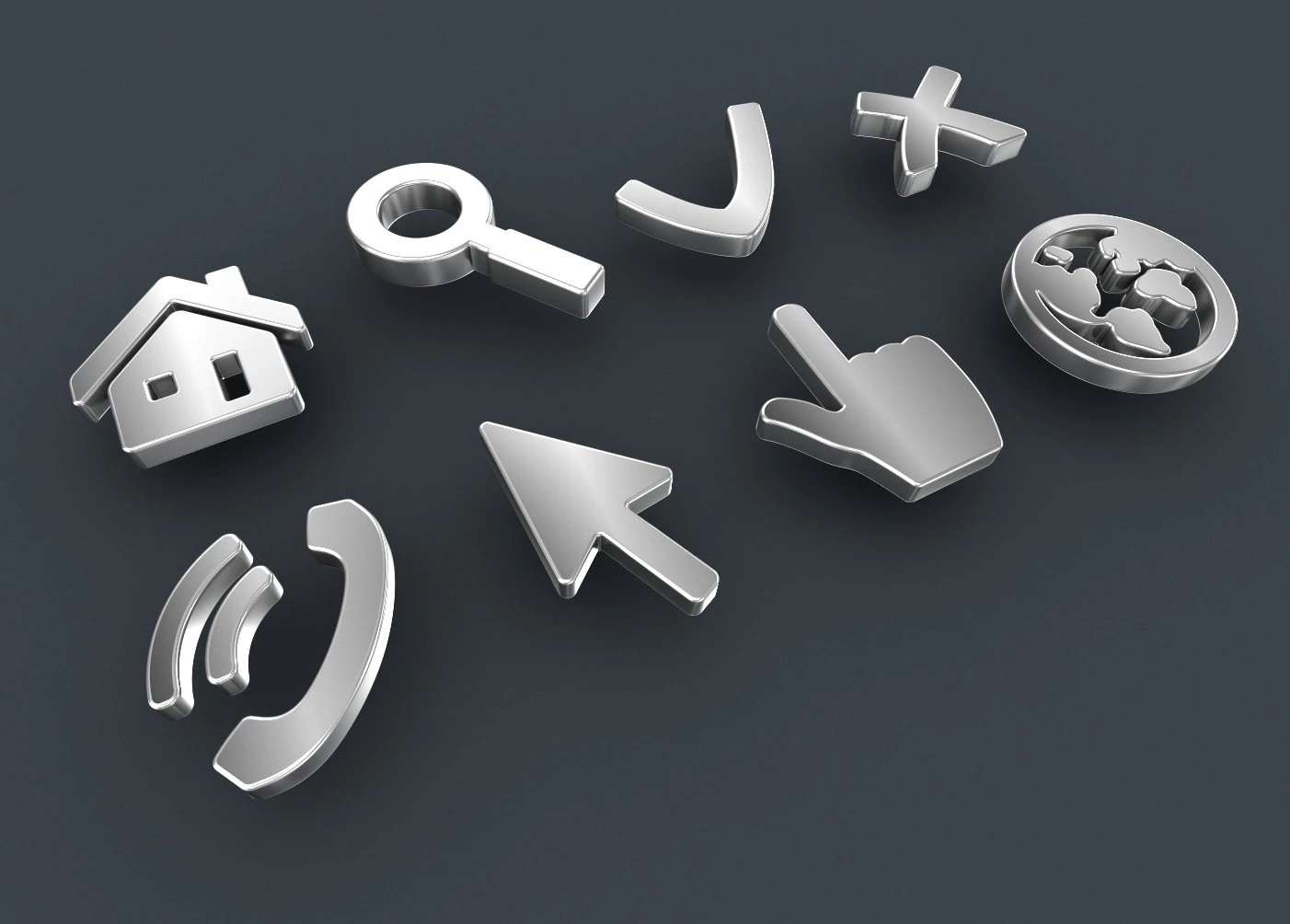 zestaw ikon 3d sieci web Model 3D .c4d .max .obj .3ds .fbx .stl .blend 