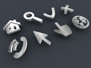 web 3d icons set 3D Model