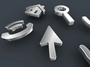 zestaw ikon 3d sieci web Model 3D