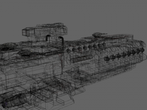 attack spacecraft Modelo 3D
