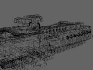 attack spacecraft 3D Model