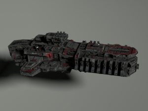 attack spacecraft 3D Model