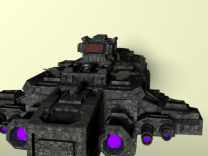 attack spacecraft Modelo 3D