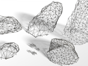 rocks pack low-poly 3D-Modell