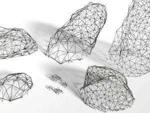 rocks pack low-poly 3D Model