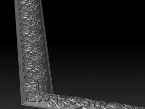 frame with a pattern in the celtic style 3D Model