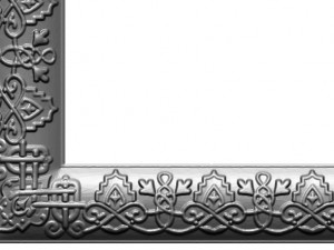 frame with a pattern in the celtic style 3D Модель