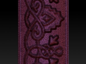 frame with a pattern in the celtic style 3D Model