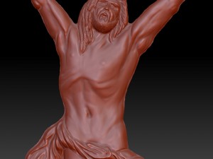 peter paul rubens crucified christ bas-relief 3D Model